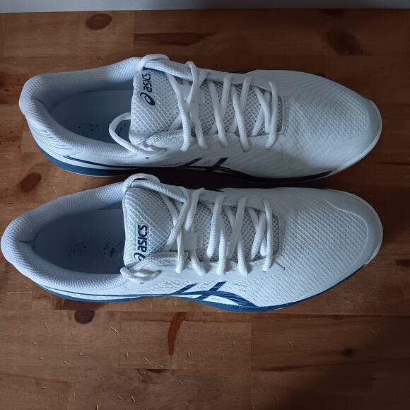 ASICS Gel-Game 9, Men\'s 10.5, TENNIS, WHT/BLUE main image 8